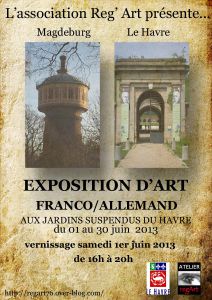 Juin 13 : EXPOSITION COLLECTIVE de l'association Reg'Art aux jardins suspendus
